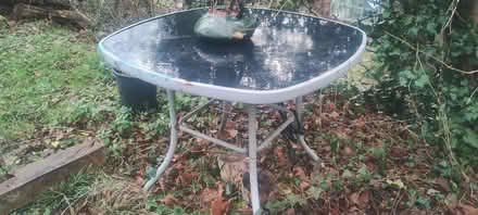 Photo of free Outdoor garden table metal and glass (Trevor LL20) #2