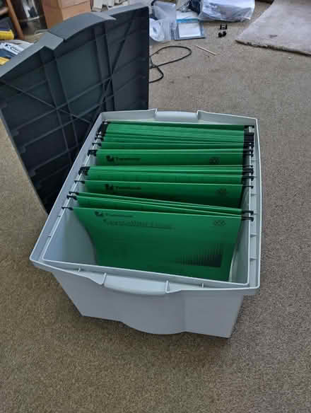 Photo of free Plastic file box (warrington Wa5) #1
