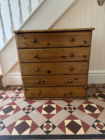 Photo of free Pine chest of drawers (Colwall stone) #2