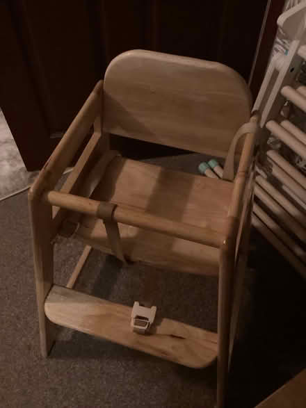 Photo of free Wooden Highchair (Hythe,) #3