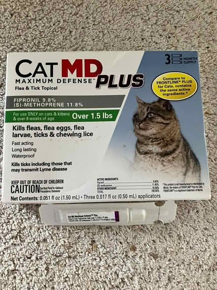 Photo of free Cat Flea & Tick Topical (Near Gary Ave & Schick Rd) #1