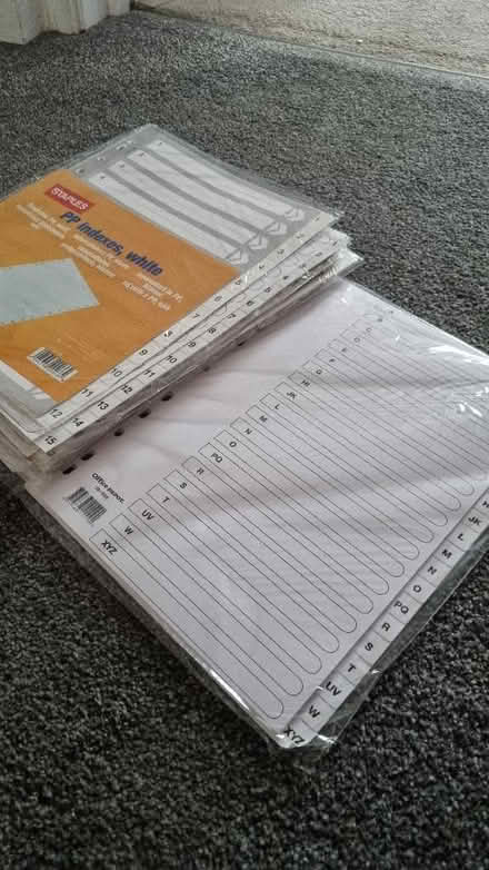 Photo of free Folder indexes (Crystal Peaks S20) #1