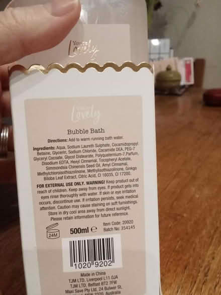 Photo of free Unopened bubble bath (NW6 Kilburn) #2