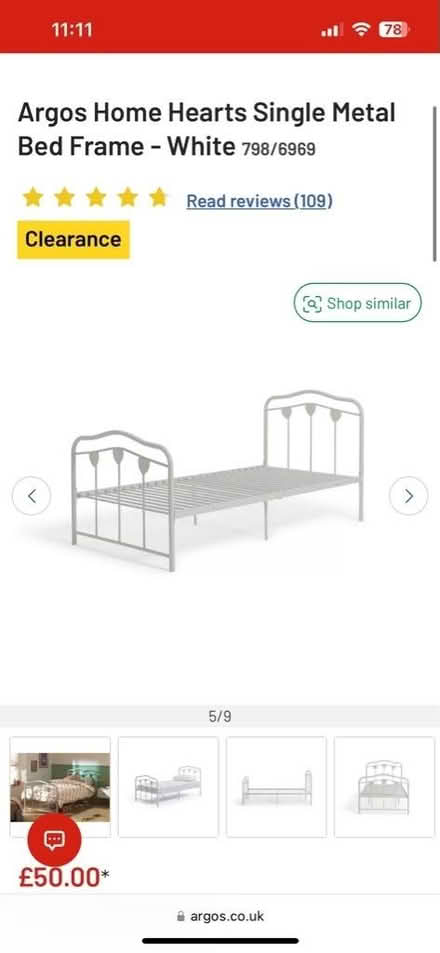 Photo of free Single bed frame (Temple Sowerby CA10) #2