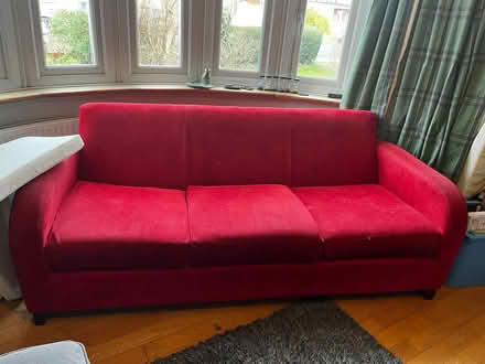 Photo of free John Lewis red sofa (Eastcote HA5) #1