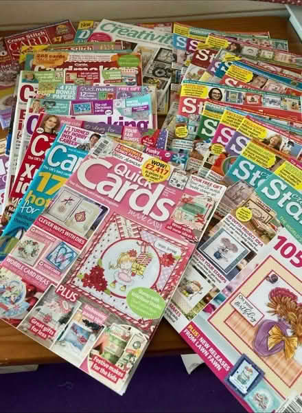Photo of free 25 plus craft/ card magazines (Fruitlands) #1