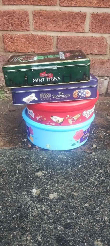 Photo of free Biscuit and chocolate tins for storage (Trevor LL20) #1