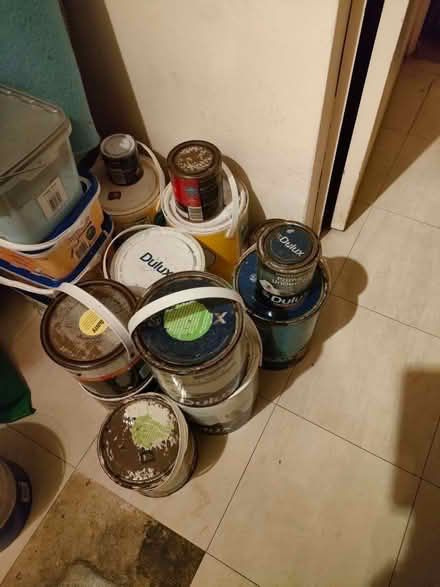 Photo of free Various Containers Of Paint (Lower Ansty DT2) #1
