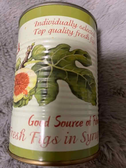 Photo of free 1 x tin FIGS in syrup Morden SM4 (Lower Morden SM4) #1