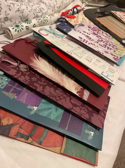 Photo of free Assorted gift wraps and bows (Dollis Hill) #3