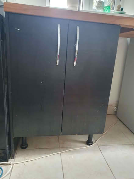 Photo of free Ikea Kitchen Cabinets x 2, Sink and section of beech worktop (Rusholme M14) #4
