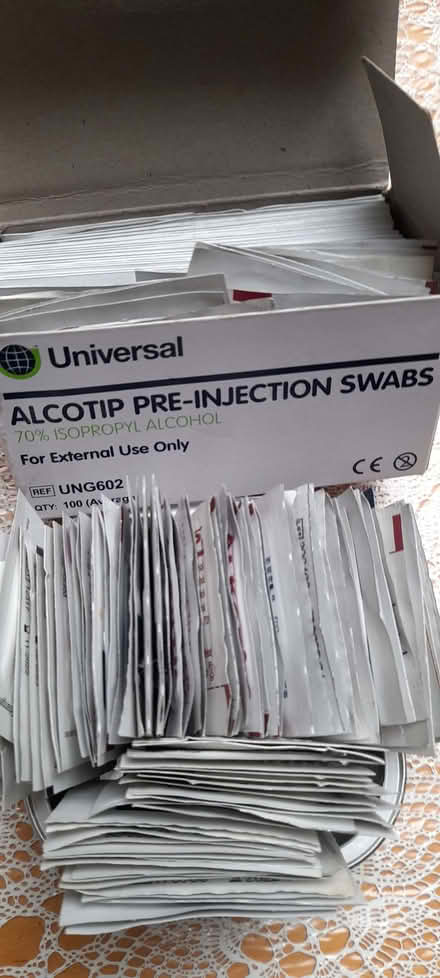 Photo of free Cleansing swab, alcohol wipes (Thorpe St Andrew NR7) #1