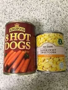 Photo of free Two tins of 'in date' food. Sweetcorn and Hotdogs. L18 (Allerton L18) #1