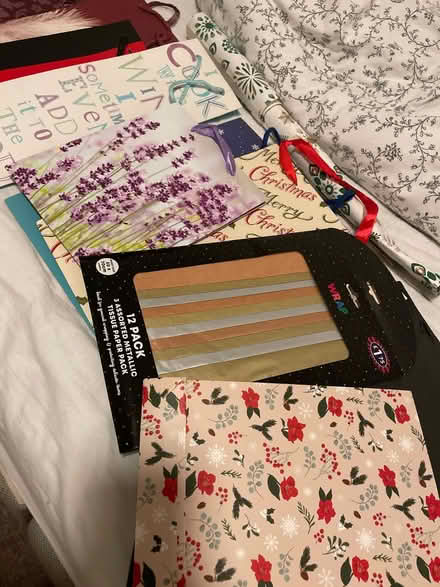Photo of free Assorted gift wraps and bows (Dollis Hill) #1