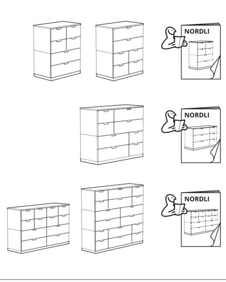 Photo of Nordli drawer pieces -see 2nd photo (Yonge and Sheppard) #3