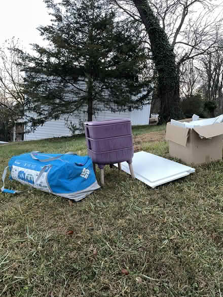 Photo of free worm bin, tent, cabinet, crate (Staunton) #1