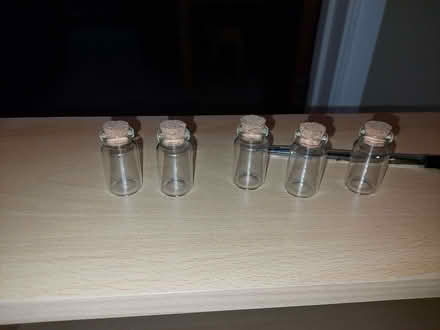 Photo of free Mini glass jars with Cork x5 (Mortimer Berkshire RG7) #1