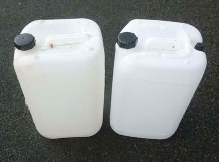 Photo of free 2 x 25L plastic drums (Burton-in-Kendal LA6) #1