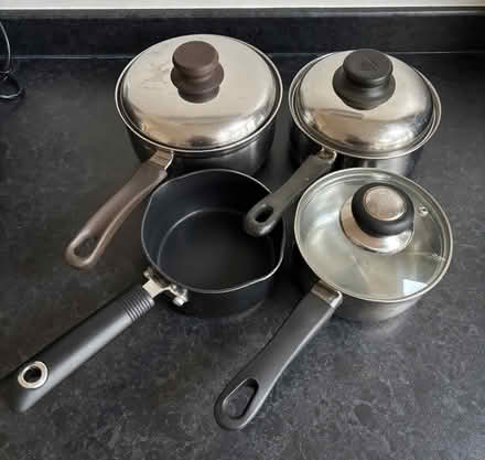 Photo of free Set of saucepans (Wigston Magna) #3