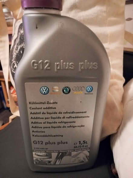 Photo of free Coolant Additive G12 plus plus (Collyhurst M40) #1