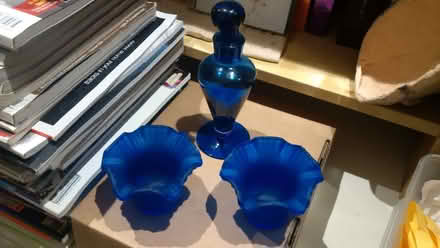 Photo of free blue glass items (Highbridge TA9) #1