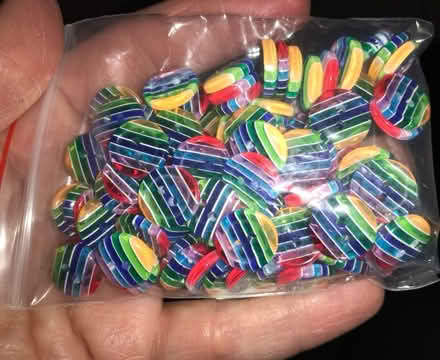 Photo of free Rainbow striped buttons (Boultham LN5) #2