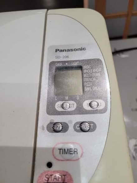 Photo of free Panasonic SD-206 breadmaker (Berg Estate RG22) #3