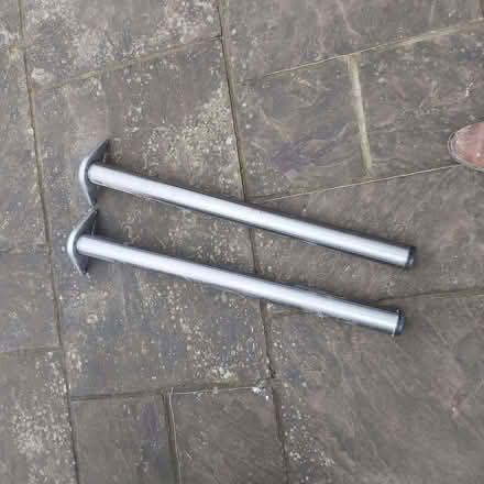 Photo of free Two metal table legs (Sheddingdean RH15) #1