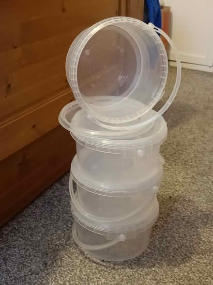 Photo of free Plastic Tubs with lids (Tilehurst (Tilehurst (RG31)) #1