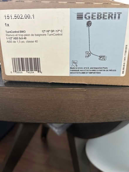 Photo of free Tub drain kit from Geberit (Walnut Creek) #2