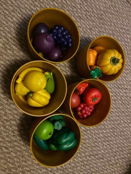 Photo of free Vegetable color sorting toy (Pelham Parkway) #1