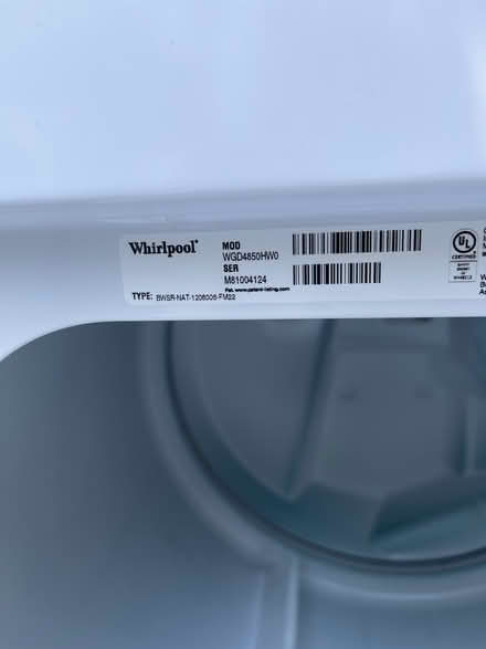 Photo of free Gas Clothes Dryer (Santa Clara) #2