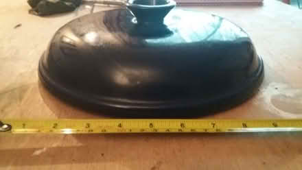 Photo of free casserole dish lid, ceramic 11" 28cm, dark blue (Crosspool S10) #3