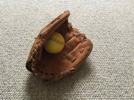 Photo of free Baseball glove + ball (Stroud GL5) #1