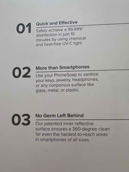 Photo of free NEW UV Sanitizer for phones etc (Montclair) #2