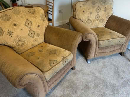 Photo of free Sofa and two armchairs (Penrith CA11) #1