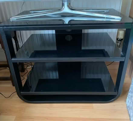 Photo of free Black TV Glass Stand (Dunstable) #1