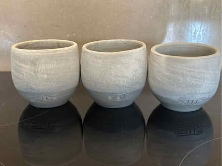 Photo of free 3 mini concrete plant pots (Woodford SK7) #1