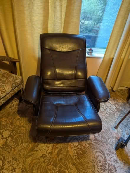Photo of free Brown PVC Recliner Chair (Telford) #1