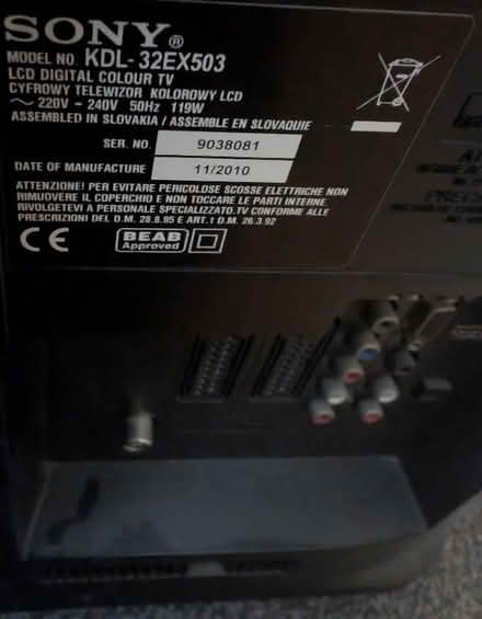 Photo of free Sony TV 32 inch (Barton-in-Fabis CP NG11) #2