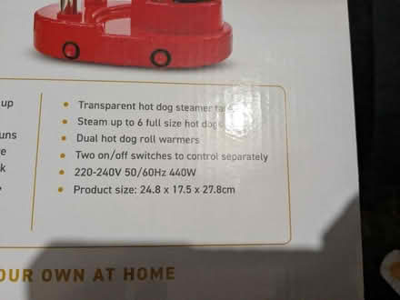 Photo of free Hot Dog Maker (Long Eaton, ng10) #2