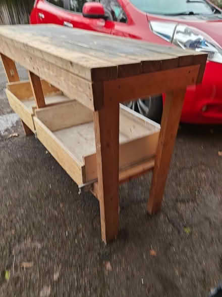 Photo of free Sturdy wooden work bench with storage drawers (Woking GU22) #4