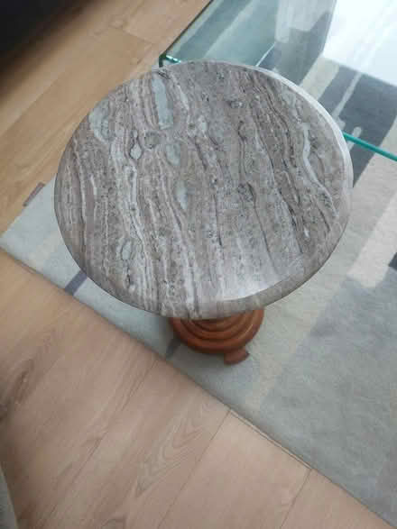 Photo of free Wood & Marble side table (North Shields NE29) #2