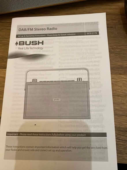 Photo of free Bush DAB/FM Stereo Radio (Bicester OX26) #2