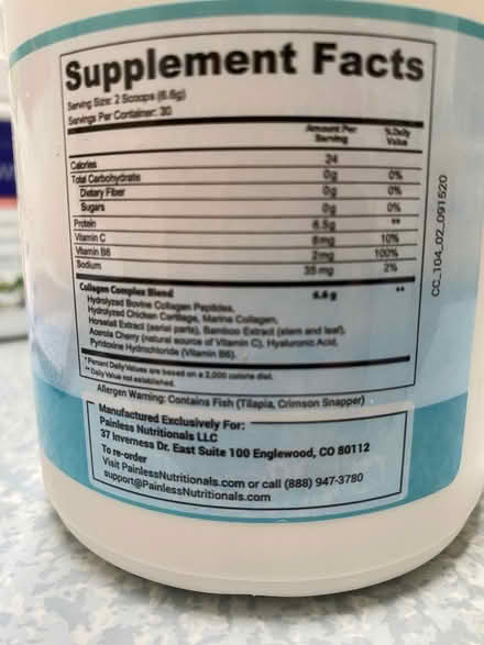 Photo of free Collagen supplement (N51HJ Highbury) #2