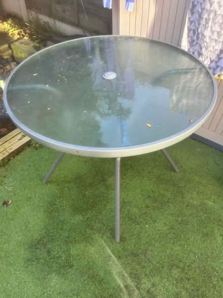 Photo of free Garden round glass table (S6 - Loxley/Malin Bridge) #1