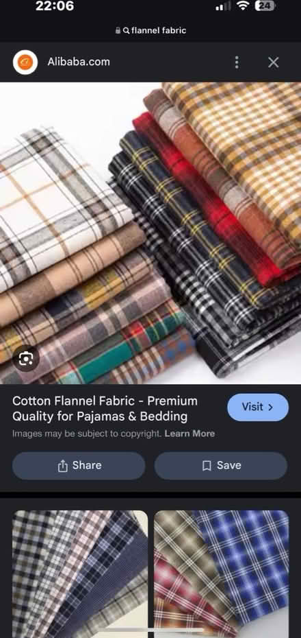 Photo of Flannel fabric (Sheffield S37pn) #1