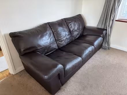 Photo of free Leather 3 Seater Sofa and Armchair (Wigston Magna) #3