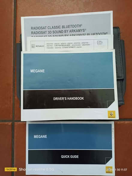 Photo of free Renault Megane mk3 Handbook (Woodley RG5) #1