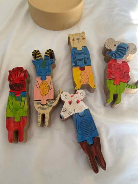 Photo of free Kids wooden paintable puzzle (Martlesham Heath) #3